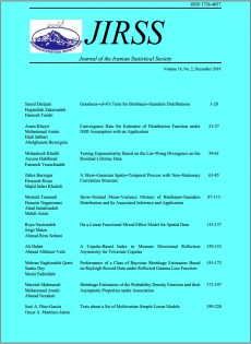 Jirss-journal Of The Iranian Statistical Society