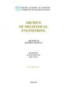 Archive Of Mechanical Engineering