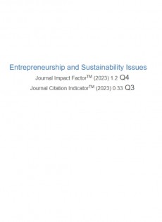 Entrepreneurship And Sustainability Issues