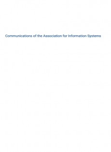 Communications Of The Association For Information Systems
